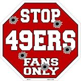 49ersファンのみメタルノベルティOctagon Stop Sign bs-212