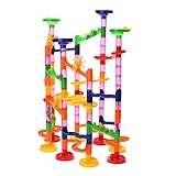 Amiu 105pcs 3D迷路ボール 知育 玩具 組み立て 男の子 女の子 贈り物 誕生日プレゼント 子供 積み木 ドミノゲーム