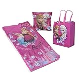 Disney Frozen Girls Sleepover Set - Sleeping Bag, Tote Bag & Cuddle Pillow [並行輸入品]