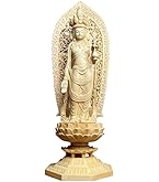 Amazon｜仏壇屋 滝田商店 仏像 十一面観音菩薩 白木製 3.5寸 (高さ18.5