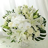 BunBunBee 旬のおまかせアレンジLL「シルキーホワイト～オーキッド～」