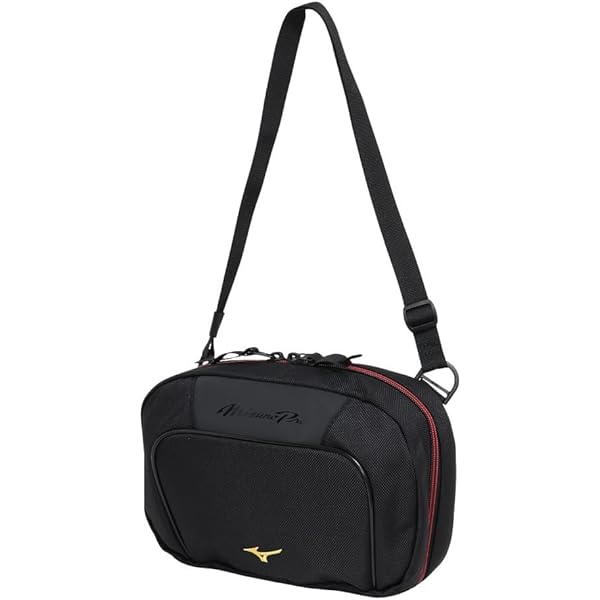 Mizuno Pro - 【ミズノプロ】ボディバッグ ブラック 5L 1FJDC401 MIZUNO 野球 ボディバッグ ミズノプロ PRO MPボディバッグ