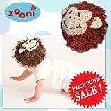 Zooni(ズーニ) ふわふわもこもこ ニット×フリース帽子 Chunkee Monkee XS(0～6M)