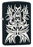 Zippo Tattooマークブラックマット防風ライター