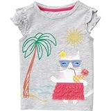 ジンボリー GYMBOREE/ フラキャットティ ヘザーグレー トップス半袖Tシャツ 5歳【並行輸入】