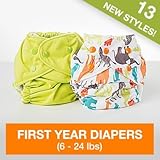 FuzziBunz First Year Adjustable Diaper, Shade, 6-24 Pound by FuzziBunz [並行輸入品]