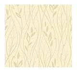 York Wallcoverings FV2162SMP Artistry Vertical Leaf 8-Inch x 10-Inch Wallpaper Memo Sample, Cream Go