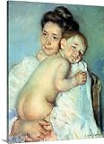 メアリー・カサット「The Young Motherプレミアムthick-wrapキャンバス壁アートプリント 30" x 40" 1057983_24_30x40_none