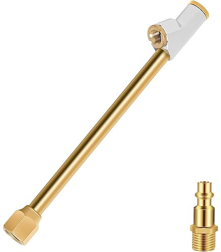 CZC AUTO Tire Pressure Gauge Heavy Duty Air Pressure Tire Gauge, Straight-on Foot Dual Head Chucks Black Painting 10 150psi 100 1000kpa For Semi Truck Car Rv Van 1 Pack - View #2