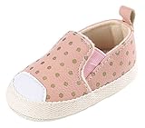(ラボーグ)La Vogue ベビーシューズ モカシン キッズ ファーストシューズ 赤ちゃん 新生児 子供靴 フォーマル靴 ドット柄 女の子 男の子 出産祝い 練習靴 ピンク 13cm