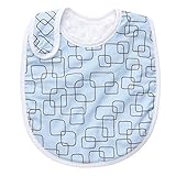 Baby Elephant Ears TUCK & TIDY Baby Bib (Blue Mod Square) by Baby Elephant Ears [並行輸入品]