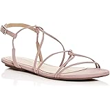 SCHUTZ レディース サンダル ヌバック アンクルストラップ ストラップサンダル ピンク