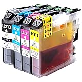 【Rakul】 brother ブラザー LC213-4PK 4色セット 互換インク カートリッジ 残量表示 ICチップ 対応機種 DCP-J4220N-B/W DCP-J4225N DCP-J4220N MFC-J4720N MFC-J4725N MFC-J5820DW MFC-5720CDW MFC-5620CDW MFC-J5820DN (4色セット)