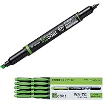 Amazon.co.jp: トンボ鉛筆 蛍光ペン 蛍コート 黄緑色 10本 WA