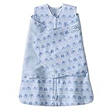 Halo SleepSack Swaddle Cotton Print, Blue, Newborn by Halo
