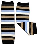 Baby Legwarmers by Dotty Fish. Blue and Cream Stripe - One Size - Boys by Dotty Fish