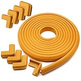 UGOO コーナー ガード クッション 全長5m + 8個 コーナーガード 赤ちゃん けが防止 (L型, 木の色)