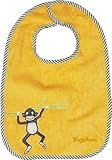 Playshoes 28 x 27cm Baby Bib Monkey (Yellow) by Playshoes