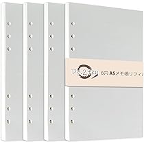 Amazon.co.jp: 手帳リフィル A5サイズ 無地【4冊セット】 DY