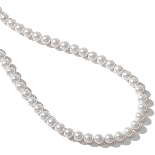Amazon | Majorica スターリングシルバー 金メッキ ネックレス