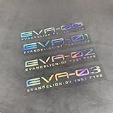 ステッカー 新世紀エヴァンゲリオン EVA 反射ステッカー 車貼る スーツケース マークシール PC 自転車 バイク 汎用 自動車車シール アニメ 新世紀エヴァンゲリオン (20*3cm,白い/D) [並行輸入品]