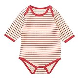 長袖ショルダーロンパス　ウォームインナーボーダー (90cm)