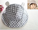 Chaco's 天使の羽 ロンパース 涼しくて可愛い 帽子とセットもおしゃれ ブルー オレンジ 　グレー (帽子　グレー)