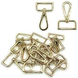 A-CRAFT 10個セット ナスカン ショルダーバッグ DIY 金具 (ゴールド32mm10個)