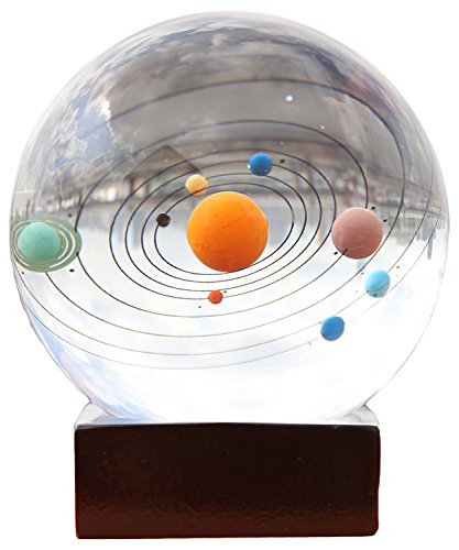 Greencherry 立体的なレーザー彫り 太陽系のクリスタルボール ペーパーウエイト ホーム飾り クリエーティブ ギフト Greencherry 立体的なレーザー彫り 太陽系のクリスタルボール ペーパーウエイト ホーム飾り クリエーティブ ギフト