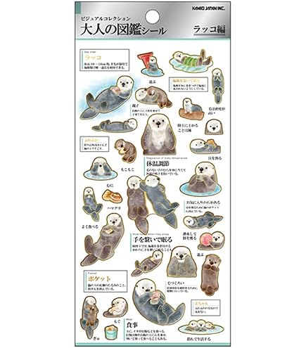 Amazon | カミオジャパン シール 大人の図鑑シール ウサギ 226329