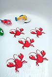 BathtubステッカーRed Lobsters – 安全Decals踏み板ノンスリップ滑り止めシャワーアップリケ