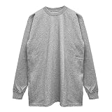 [プロ クラブ] ロンT 無地 長袖 HEAVY WEIGHT L S TEE (114) [並行輸入品] (L, ヘザーグレー)