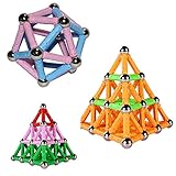 huayang|120 PC磁気建物ブロック教育Construction Toy for Kids DIYブロックDesigner Toys for 4 / 5 / 6年間の幼児教育ギフトforキッズ
