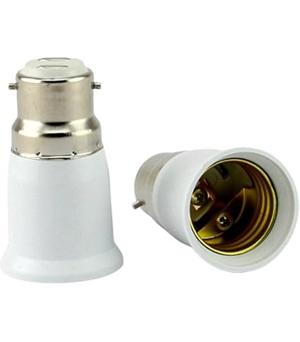 PHITUODA 6-Pack E12 To E26 Adapter - Bulb Base Converter For LED Lights, 60W Max, Heat Resistant