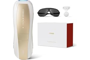 【正規品】Ulike 脱毛器 Air10 光美容器 髭/脇/VIO/脚/腕 全身対応可能 週に3回で効果実感 【メーカー2年保証/特許取得済みサファイア冷却技術でほぼ無痛】 自動連続照射 時短ケア ダブルランプ SHRモード付き 家庭用光美容器 メンズ レディース (ホワイトゴールド)