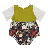 サクララ（Sakulala) ベビー服  かわいい 女の子 男の子 半袖 スプライス ドレス 新生児 小さめ ウサギベビー服 Oネック カジュアル かわいい シンプル 花見 お出かけ 通園 入園式 フ