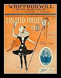 8 x 10のすべての木製額入りフォトZiegfeldシート音楽 – Ziegfeld Folliesの1911 ( Whippoorwill – Never Again for Me )コピー
