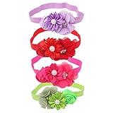 ノーブランド品 4個　花輪　赤ちゃん　女の子　ヘッドバンド　ヘアバンド　ビーチ　髪飾り　写真　小道具