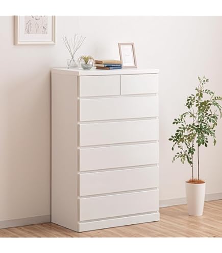 クロシオ シャイン ハイチェスト ホワイト 幅60cm 鏡面 洋服タンス Amazon.co.jp: クロシオ シャイン ハイチェスト ホワイト 幅60cm 鏡面