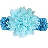 precocious girl ベビー ヘアバンド 新生児 髪飾り (ライトブルー)