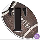 壁デカールLetterベビー名デカールステッカー装飾文字装飾スポーツ – 子供の赤ちゃんの保育園、男の子の寝室、子どもの遊び部屋by bugs-n-blooms Letter " T " ブラウン T