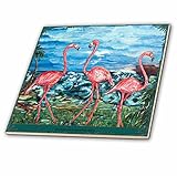 CT _ 54898エレーナルービンPainting Birds and Nature – The Concept of Love – Subliminalフラミンゴと鳥をハートに形成されるHeads