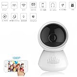 最新版 HUANHUA ネットワークカメラ監視 防犯カメラ IP WEB カメラ1080P HD高画質 ベビーモニター 遠隔監視・暗視機能・動作検知 /子供/老人/猫犬ペット 屋外屋内兼用