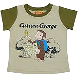 【本体綿100％】2017年 夏物 おさるのジョージ 冒険 半袖Ｔシャツ Curious George ベージュ◇80cm