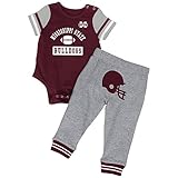 Baby Boys ' MVPミシシッピ州ブルドッグボディスーツとパンツセット