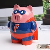 NCAA Florida Gators Stand UpスーパーヒーローPiggy Bank , Large , Blue
