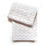 Esteffi Fan Stitch Wool Blend Baby Blanket, Ivory by Esteffi