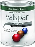 Valspar 65000 プレミアム 内装 外装 ラテックス エナメル 5パイント 白光沢 1クォート 410-65096 QT 1