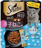Amazon.co.jp: シーバ デュオ 12か月までの子ねこ用 クリーミーミルク