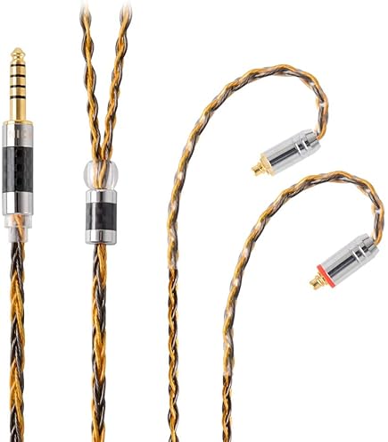 Amazon | NICEHCK LitzPS Pro イヤホンケーブル 4N8芯純銀 99.99%純度